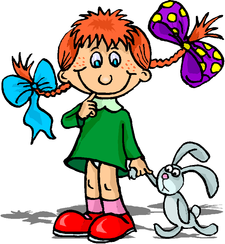 Eine Grafik eines kleinen Mädchens, dass ein Kuscheltier an der Hand hält.